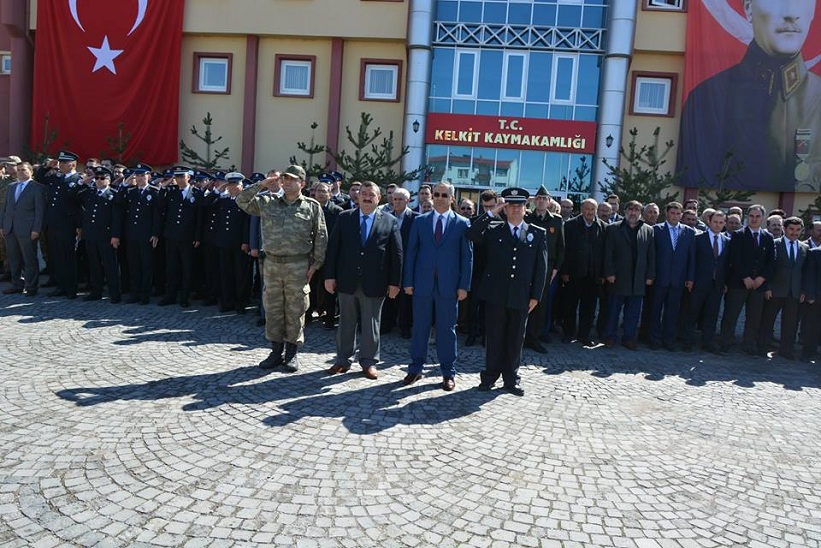 Kelkit Te Türk Polis Teşkilatının 172. Kuruluş Yıl Dönümü Törenle Kutlandı