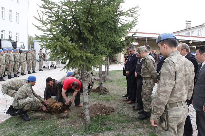 Kelkit Jandarma Komutanlığı Bahçesinde Kurban Kesildi