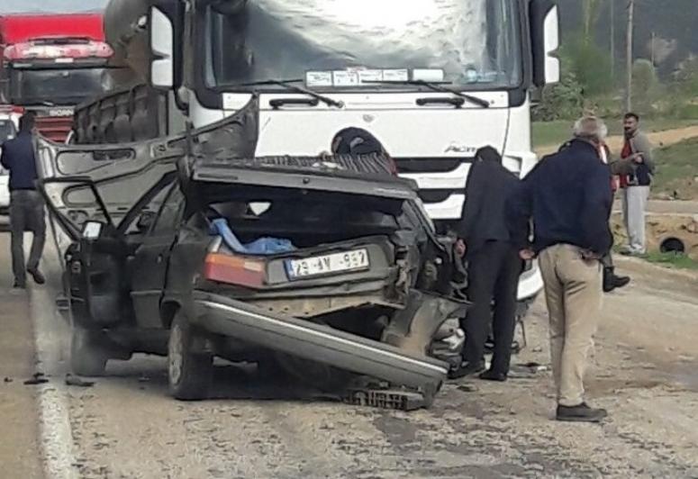 Şiran’da Kaza 1 Ölü 1 Yaralı