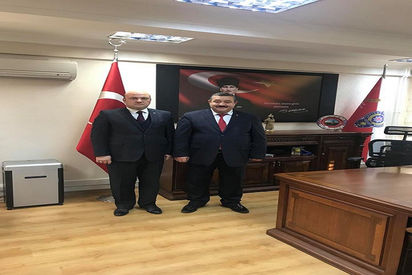 Başkan Yılmaz Özel Güvenlik Daire Başkanı Erkan Yücesan’ı Ziyaret Etti.