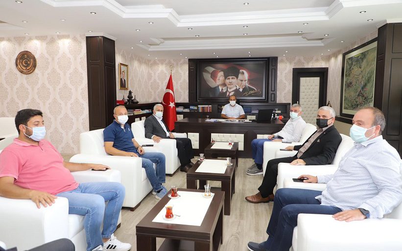 Kaymakam Aziz Onur Aydın’a Makamında Ziyaret