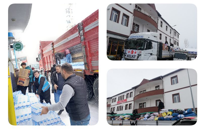 Kelkit’ten Yardım Paketleri Deprem Bölgesine Ulaştırılmak Üzere Yola Çıktı