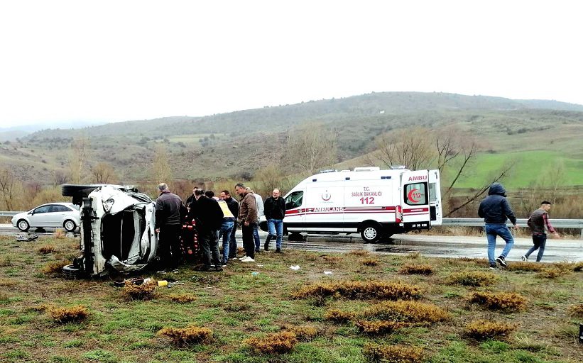 Kelkit Erzincan Karayolunda Trafik kazası Meydana Geldi , 1 Yaralı