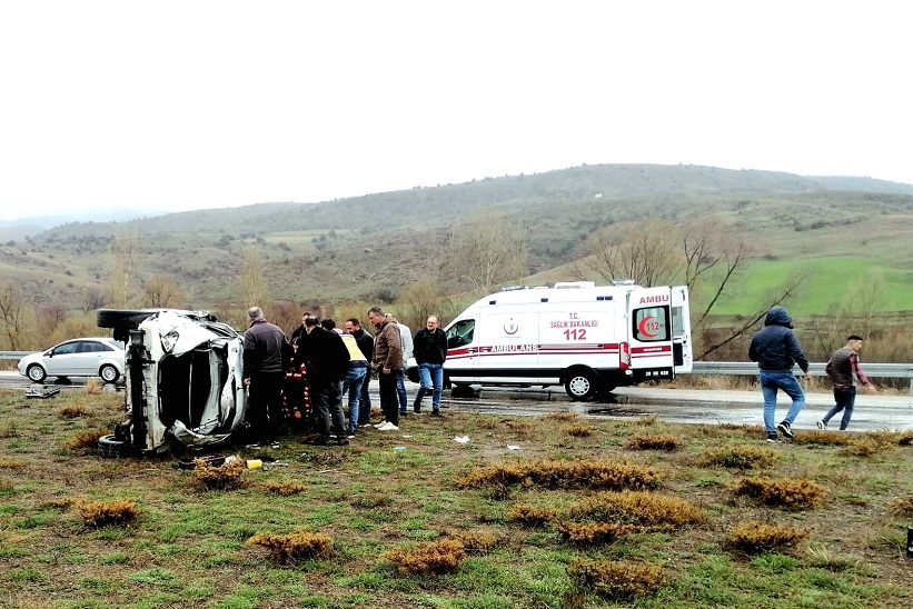 Kelkit Erzincan Karayolunda Trafik kazası Meydana Geldi , 1 Yaralı