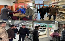 KAYMAKAM VE BERABERİNDEKİLER İŞ YERLERİNİ ZİYARET ETTİ.