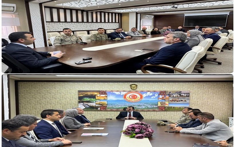 KAYMAKAM ALGIN BAŞKANLIĞINDA KURUM AMİRLERİYLE TOPLANTI GERÇEKLEŞTİRİLDİ