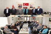 AK PARTİ İL BAŞKANI VE BERABERİNDEKİLERDEN ZİYARET.