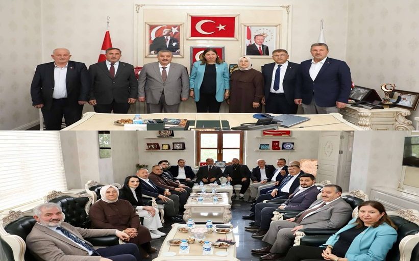 AK PARTİ İL BAŞKANI VE BERABERİNDEKİLERDEN ZİYARET.