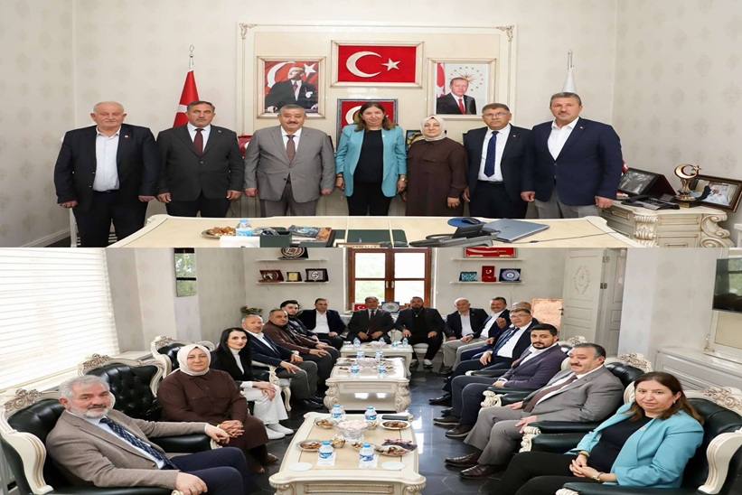 AK PARTİ İL BAŞKANI VE BERABERİNDEKİLERDEN ZİYARET.
