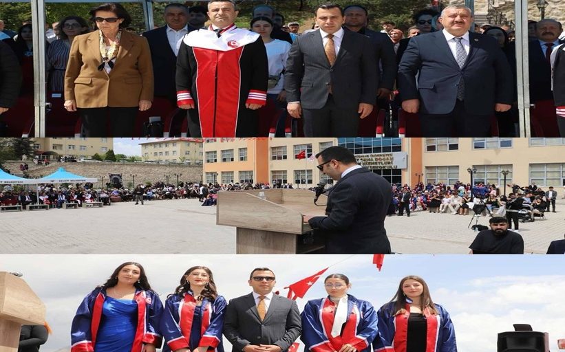 KAYMAKAM ALGIN VE BERABERİNDEKİLER MEZUNİYET TÖRENİNE KATILDI.