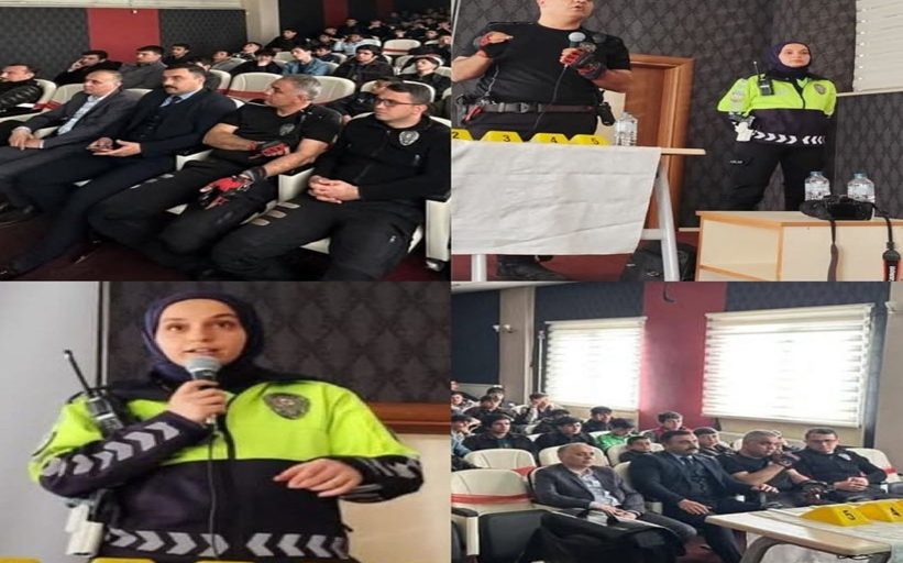 OKUL MÜDÜRÜ İLÇE EMNİYET MÜDÜRLÜĞÜNE TEŞEKKÜR ETTİ.
