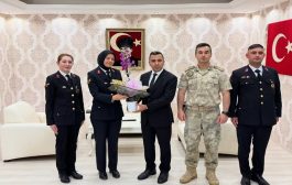 İLÇE JANDARMA KOMUTANI VE BERABERİNDEKİLERDEN ZİYARET.