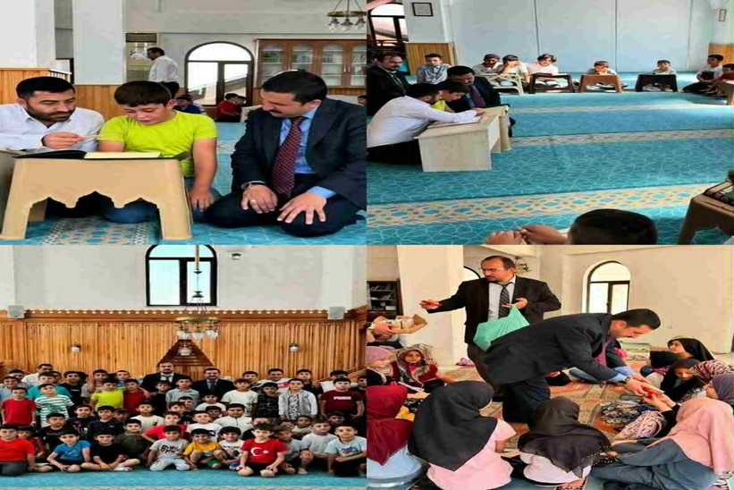 KELKİT KAYMAKAMI YAZ KUR'AN KURSLARINI ZİYARET EDİYOR.
