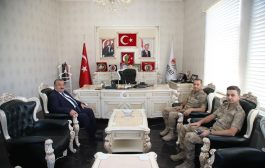 İL JANDARMA VE İLÇE JANDARMA KOMUTANINDAN ZİYARET.