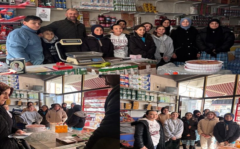 ŞEHİT LOKMAN OKTAY İMAM HATİP ORTAOKULU ÖĞRENCİLERİNDEN ANLAMLI HAREKET